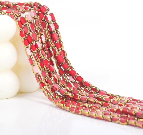 4mm Gradient Bicone Crystal Glass Beads Small Faceted Bicone Shape Crystal Glass Spacer Beads for Bracelet Necklace Decorative Hand Jewelry Making (AB, 4MM) (Black) in Kuwait