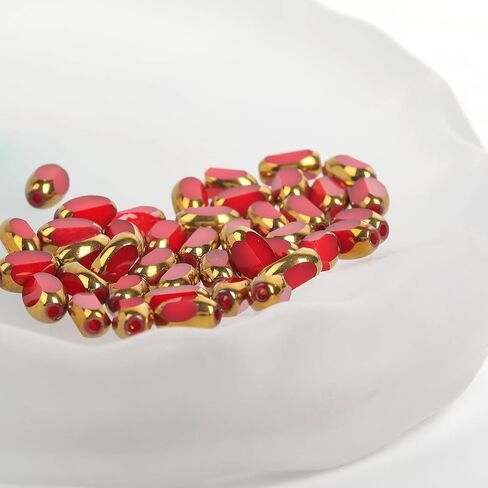 4mm Gradient Bicone Crystal Glass Beads Small Faceted Bicone Shape Crystal Glass Spacer Beads for Bracelet Necklace Decorative Hand Jewelry Making (AB, 4MM) (Black) in Kuwait