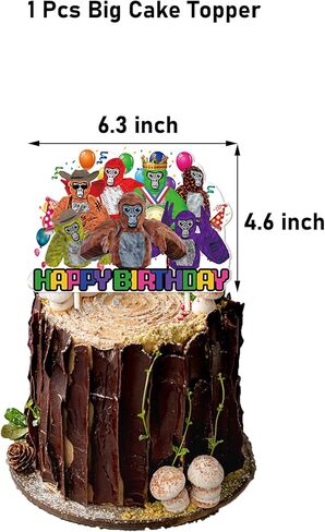 مجموعة زينة عيد الميلاد من هونج شينج فو مع لافتة وبالونات وتعليق حلزوني، مناسبة لمستلزمات الحفلات بطابع غوريلا in Kuwait