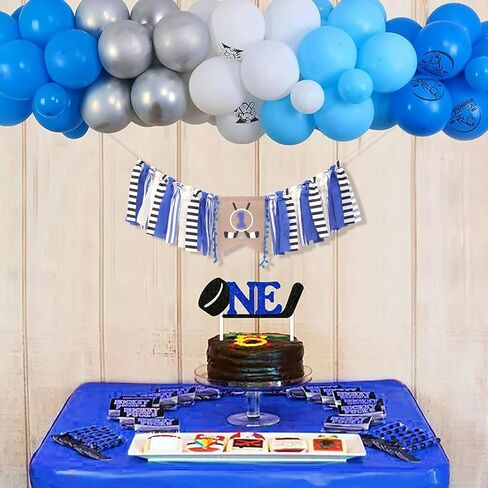 لافتة كرسي مرتفع للهوكي - زينة عيد الميلاد الأول/الأول للهوكي، كرسي مرتفع للهوكي الأول/الأول، ديكور حفلات عيد الميلاد الأول من العام، لافتة سماش لعيد الميلاد الأول للهوكي in Kuwait