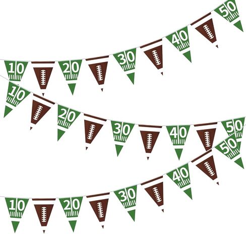 Jmkcoz 3 Pack Football Party Supplies American Football Pennant Bunting Banner for Birthday Game Day Sports Party Decorations in Saudi Arabia