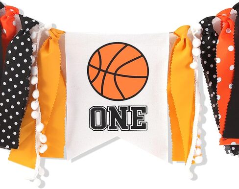 لافتة كرسي مرتفع لكرة السلة - زينة حفلة عيد الميلاد الاول/الاول لكرة السلة، لافتة كرسي مرتفع للاولاد لكرة السلة، لافتة كرسي مرتفع لعيد الميلاد الرياضي، دعامة تصوير كرة السلة سماش كيك in Kuwait