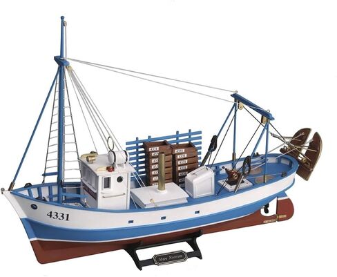 Artesanía Latina - مجموعة نماذج السفينة الخشبية - قارب صيد إسباني ومتوسطي، سفينة صيد Mare Nostrum - موديل 20100N، مقياس 1:35 - نماذج للتجميع - المستوى المتوسط in Kuwait