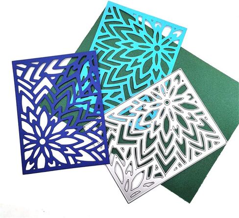 Hying Christmas Background Cutting Dies, Layering Flower Frame Background Embossing Die Cuts for Christmas Card Making Scrapbooking Paper Craft Album Stamp DIY Décor Metal Floral Frame Snowflake Dies in Saudi Arabia
