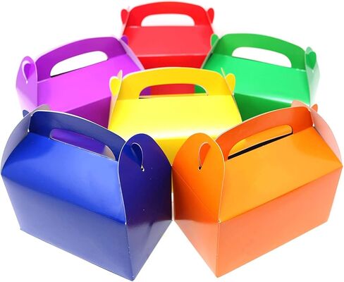 صندوق هدايا من الورق المقوى بألوان قوس قزح ساطعة 24 متنوعة من Adorox حقائب Goody هدية مناسبة لأعياد الميلاد للأطفال in Kuwait