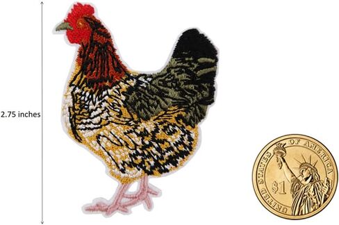 Cute-Patch Mama Hen Crazy Chicken Lady Embroidered Iron on Patch in Saudi Arabia