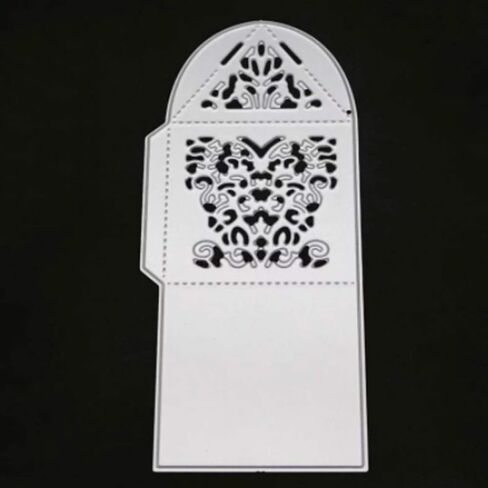 Adies, Hollow Gift Box Bag Metal Die Cuts,Butterfly Wedding Candy Gift Box Cutting Dies Cut Stencils DIY Scrapbooking Photo Album Decorative Embossing Paper Card Making, 61x143MM2.4 inchx5.62 inch in Saudi Arabia