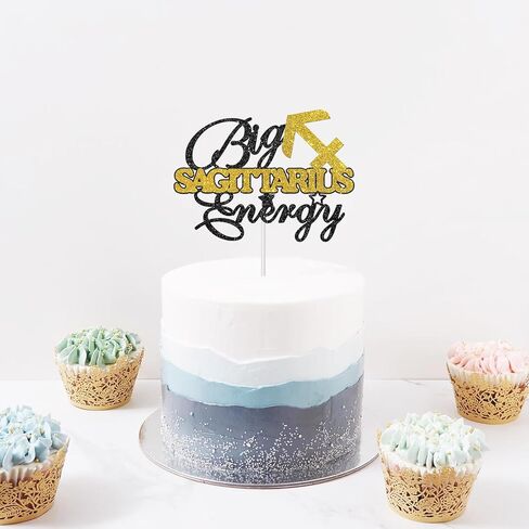 الشبت دال كبير القوس الطاقة كعكة توبر، نوفمبر ديسمبر القوس عيد ميلاد الحزب الديكور، زودياك علم التنجيم حفلة عيد ميلاد كعكة ديكور، الأبراج تحت عنوان لوازم عيد ميلاد in Kuwait
