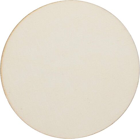 100 قطعة من الدوائر الخشبية مقاس 4 انش، قطع خشبية دائرية غير مكتملة، شرائح خشبية مستديرة طبيعية للمشروبات والحرف اليدوية وقواعد الاكواب والطلاء والتلوين والنقش بالليزر والديكورات in Kuwait