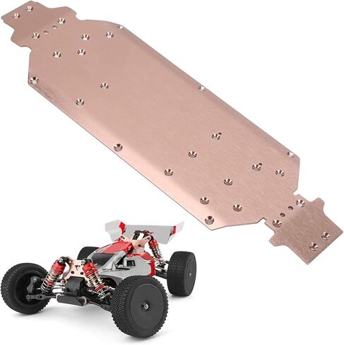 هيكل سيارة ريتو ايزي سبورتس آر سي، لوحة هيكل سفلي من سبائك الألومنيوم ترقية متوافق مع إكسسوارات WLtoys 124019 Rc in Kuwait