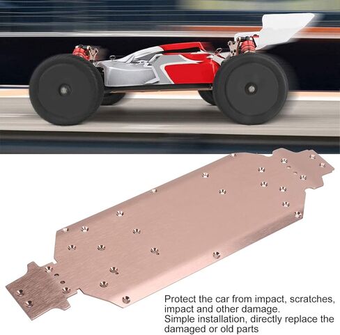 هيكل سيارة ريتو ايزي سبورتس آر سي، لوحة هيكل سفلي من سبائك الألومنيوم ترقية متوافق مع إكسسوارات WLtoys 124019 Rc in Kuwait