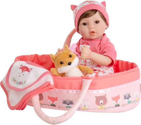 Aorikiz Reborn Baby Doll - 18 Inch Realistic Newborn Baby Dolls Boy - Real Life Soft Weighted Body Lifelike Baby Doll Gift Set with Gift Box for Kids Age 3+ in Saudi Arabia