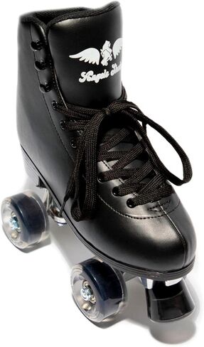 زلاجات دوارة للأطفال والنساء من Angels Skates - زلاجات رباعية من جلد البولي يوريثان عالي الجودة - زلاجات دوارة عالية قابلة للتعديل مثالية للاستخدام الداخلي والخارجي للفتيات - مقاسات 1-13 in Kuwait