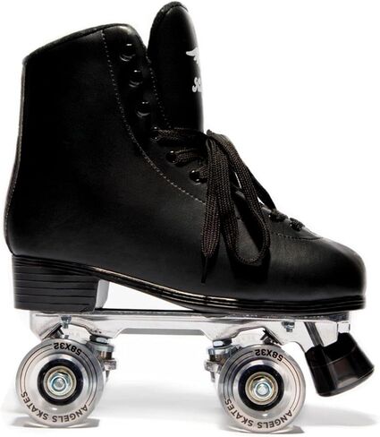 زلاجات دوارة للأطفال والنساء من Angels Skates - زلاجات رباعية من جلد البولي يوريثان عالي الجودة - زلاجات دوارة عالية قابلة للتعديل مثالية للاستخدام الداخلي والخارجي للفتيات - مقاسات 1-13 in Kuwait