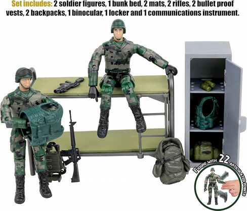 Click N' Play Fitness Action Figure Doll Set for Kids with Dumbbells and Boxing Glove Accessories in Kuwait