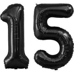 بالونات عدد 40 بوصة 12، بالونة من رقائق الهيليوم الفضية رقم 12، بالون كبير لعمر البالونات للأولاد والبنات وحفلات أعياد الميلاد وحفلات الزفاف ومستلزمات تزيين الذكرى السنوية (رقم 12)
