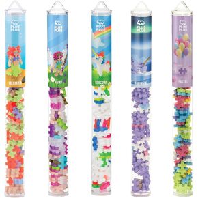 PLUS PLUS - Fantasy 5 Piece Playset Bundle, 70 pc Tubes - Construction Building Stem/Steam Toy, Interlocking Mini Puzzle Blocks for Kids