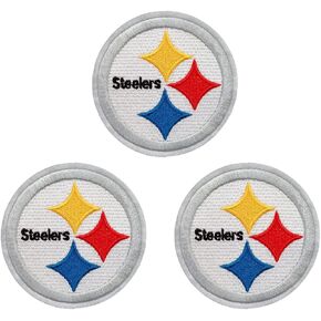 3 قطع من Addones لمحبي الرجبي بيتسبرغ شعار الفريق المفضل حديد على الخياطة على رقعة مطرزة للسترات وحقائب الظهر والجينز والملابس شارة مزخرفة علامة رياضية in Kuwait
