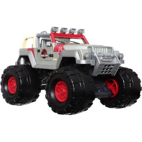 ماتش بوكس شاحنة دومينيون جيب رانجلر بمقياس 124 بعجلات كبيرة من جوراسيك وورلد، هدية لعبة وسيارة قابلة للتجميع لمحبي الديناصورات in Kuwait