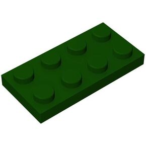 Classic Building Bricks Plate 2x4, 100 Piece, Compatible with Lego Parts and Pieces 3020, Creative Play Set - 100% Compatible with All Major Brick Brands(Colour:Black)
