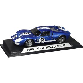 1966 Ford GT-40 MK II 2، خطوط زرقاء مع بيضاء - Shelby SC401 - 118 Scale Diecast Model Toy Car in Kuwait