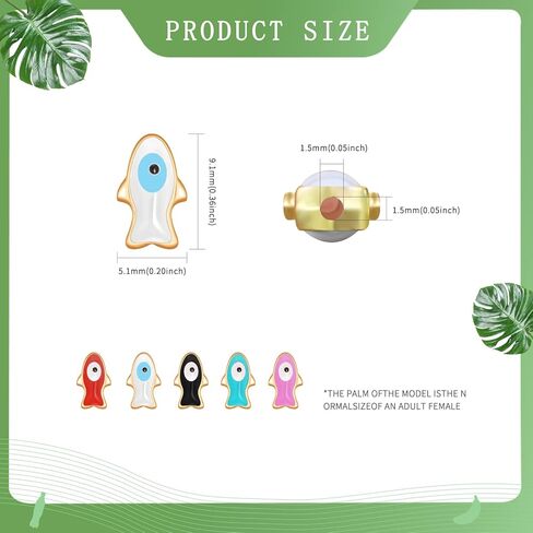 60Pcs 6Color Fish Spacer Beads Charms Tiny Fish Charms Loose Beads Alloy Gold Plated Enamel Beads for DIY Bracelet Necklace Jewelry Making Accessories Hole: 1.5mm in Kuwait