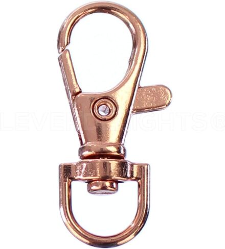 كليفر ديلايتس خطاف ربط دوار 1.5 انش مع حلقات مفاتيح - 50 مجموعة - لون ذهبي وردي, 1 1/2 inch, معدن in Saudi Arabia