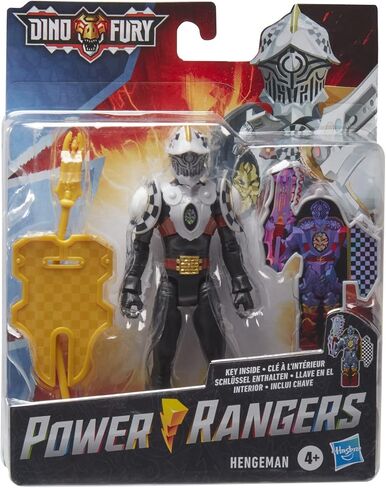 Power Rangers Dino Fury 6-Inch Hengeman Figure with Key & Accessory, Ages 4+ in Saudi Arabia