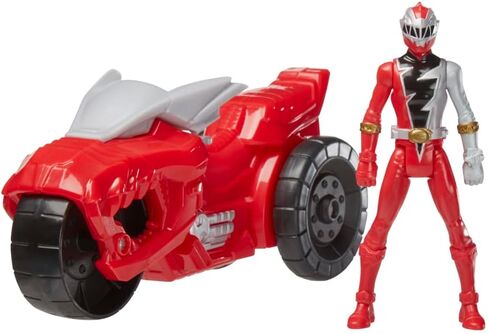 Power Rangers Dino Fury Rip N Go Sabertooth Battle Rider and Dino Fury Green Ranger 6-Inch-Scale Vehicle and Action Figure, Toys for Kids in Saudi Arabia