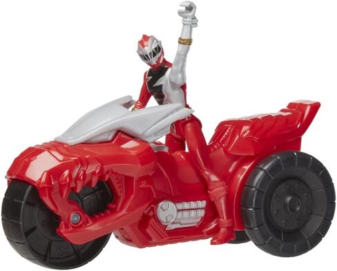 Power Rangers Dino Fury Rip N Go Sabertooth Battle Rider and Dino Fury Green Ranger 6-Inch-Scale Vehicle and Action Figure, Toys for Kids in Saudi Arabia