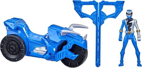 Power Rangers Dino Fury Rip N Go Sabertooth Battle Rider and Dino Fury Green Ranger 6-Inch-Scale Vehicle and Action Figure, Toys for Kids in Saudi Arabia