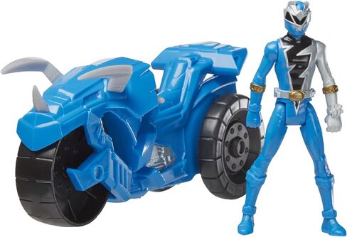 Power Rangers Dino Fury Rip N Go Sabertooth Battle Rider and Dino Fury Green Ranger 6-Inch-Scale Vehicle and Action Figure, Toys for Kids in Saudi Arabia