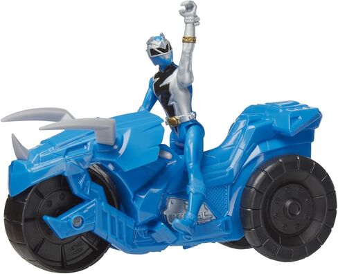 Power Rangers Dino Fury Rip N Go Sabertooth Battle Rider and Dino Fury Green Ranger 6-Inch-Scale Vehicle and Action Figure, Toys for Kids in Saudi Arabia