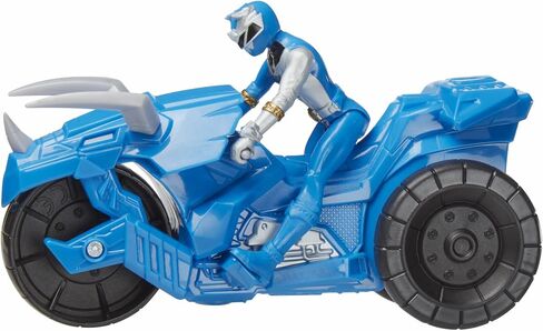 Power Rangers Dino Fury Rip N Go Sabertooth Battle Rider and Dino Fury Green Ranger 6-Inch-Scale Vehicle and Action Figure, Toys for Kids in Saudi Arabia