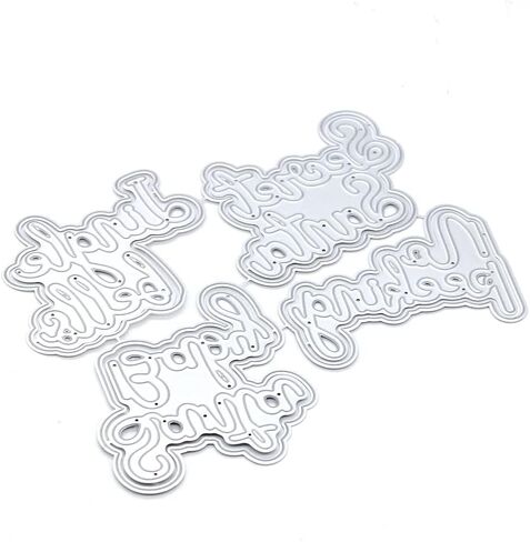 KSCRAFT Christmas Shadow Words Metal Cutting Dies for DIY Scrapbooking/Card Making/Kids Fun Decoration Supplies in Saudi Arabia