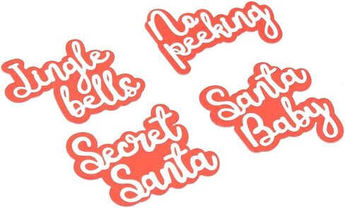 KSCRAFT Christmas Shadow Words Metal Cutting Dies for DIY Scrapbooking/Card Making/Kids Fun Decoration Supplies in Saudi Arabia