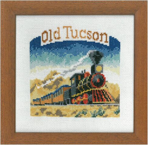 مجموعات تطريز Vervaco Cross Stitch، تزيين الحائط، مجموعة تطريز مطبوعة مسبقًا، صورة تطريز، قطن 100%، قوالب تطريز 11.80 × 9.45 بوصة، Las Vegas Aida in Saudi Arabia