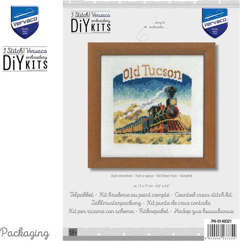 مجموعات تطريز Vervaco Cross Stitch، تزيين الحائط، مجموعة تطريز مطبوعة مسبقًا، صورة تطريز، قطن 100%، قوالب تطريز 11.80 × 9.45 بوصة، Las Vegas Aida in Saudi Arabia