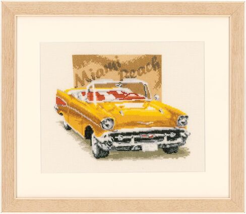 مجموعات تطريز Vervaco Cross Stitch، تزيين الحائط، مجموعة تطريز مطبوعة مسبقًا، صورة تطريز، قطن 100%، قوالب تطريز 11.80 × 9.45 بوصة، Las Vegas Aida in Saudi Arabia