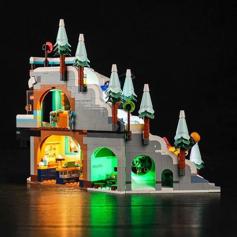 مجموعة إضاءة LED من LocoLee لمنحدر التزلج والمقهى Lego Holiday 41756، مجموعة ملحقات الإضاءة الإبداعية المتوافقة مع مجموعة بناء Lego 41756 (أضواء فقط، بدون نماذج) in Kuwait