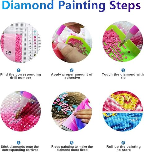 مجموعة الطلاء الماسي Harita Sunflowers - طقم فني ماسي دائري كامل الحفر 5D DIY للبالغين المبتدئين - مثالي لديكور جدار المنزل - مقاس 13.8 × 17.7 بوصة in Kuwait