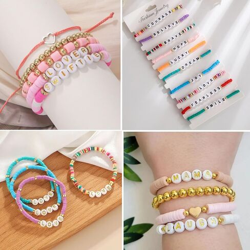 100pcs Letter Beads 4x7mm Acrylic Luminous Round Heart Beads Glow in The Dark Beads for Bracelets Jewelry Making DIY Crafts in Kuwait