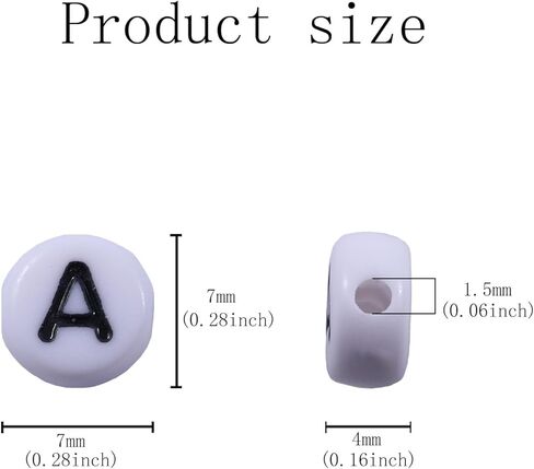 100pcs Letter Beads 4x7mm Acrylic Luminous Round Heart Beads Glow in The Dark Beads for Bracelets Jewelry Making DIY Crafts in Kuwait