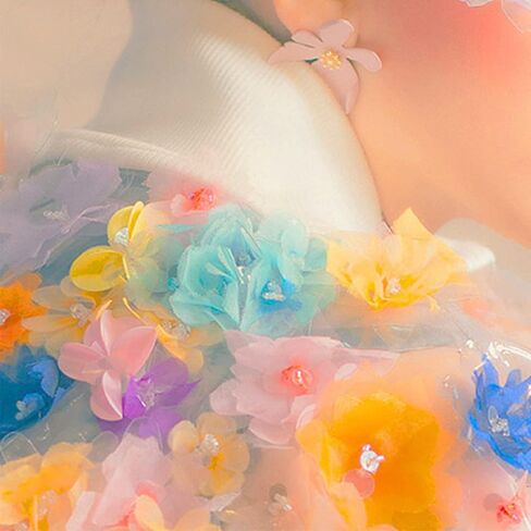 شريط شيفون، أورجانزا، شريط لتغليف الهدايا والديكورات 1 بوصة 50 ياردة/لفة (أبيض) in Kuwait