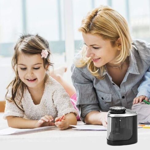 مبراة أقلام رصاص أوتوماتيكية - مبراة أقلام رصاص كهربائية محمولة باليد عالية التحمل للرقم 2/أقلام الرصاص الملونة (6-8 مم)، مبراة يدوية للمدرسة/الفنانين/الأطفال/الفصول الدراسية/المكتب/المنزل in Kuwait