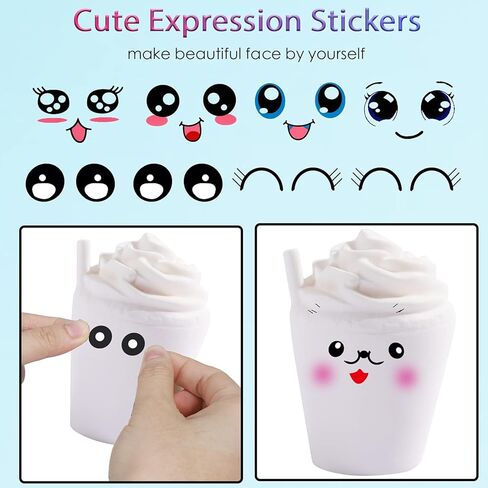 7 قطع من الفنون والحرف اليدوية للفتيات، مجموعة الحلوى التي تصنعها بنفسك مجموعة اسفنجية خاصة بك! هدايا لمحبي الحرف اليدوية للاطفال العاب الكريسماس. اسفنجي جامبو بطيء الارتفاع لتخفيف التوتر للبالغين، مع in Kuwait