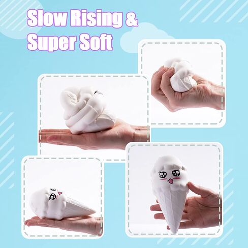 7 قطع من الفنون والحرف اليدوية للفتيات، مجموعة الحلوى التي تصنعها بنفسك مجموعة اسفنجية خاصة بك! هدايا لمحبي الحرف اليدوية للاطفال العاب الكريسماس. اسفنجي جامبو بطيء الارتفاع لتخفيف التوتر للبالغين، مع in Kuwait