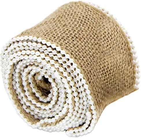 Burlap with Pearl - Beautiful Pearl is Perfect for a Myriad of Hand DIY Craft Projects. Wedding Burlap in Saudi Arabia
