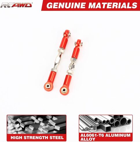 RCAWD Turnbuckles for Big Rock V3 3S & Typhon V3 3S & Typhon V3 MEGA 550 Linkages Upgrades, Tie Rods Set Toe Link for ARRMA 1/10 1/8 Parts #ARA330766 in Saudi Arabia