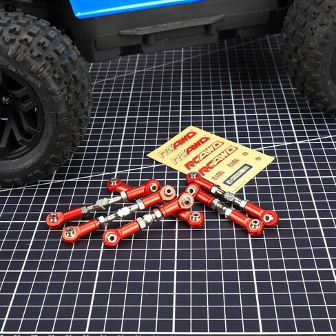 RCAWD Turnbuckles for Big Rock V3 3S & Typhon V3 3S & Typhon V3 MEGA 550 Linkages Upgrades, Tie Rods Set Toe Link for ARRMA 1/10 1/8 Parts #ARA330766 in Saudi Arabia